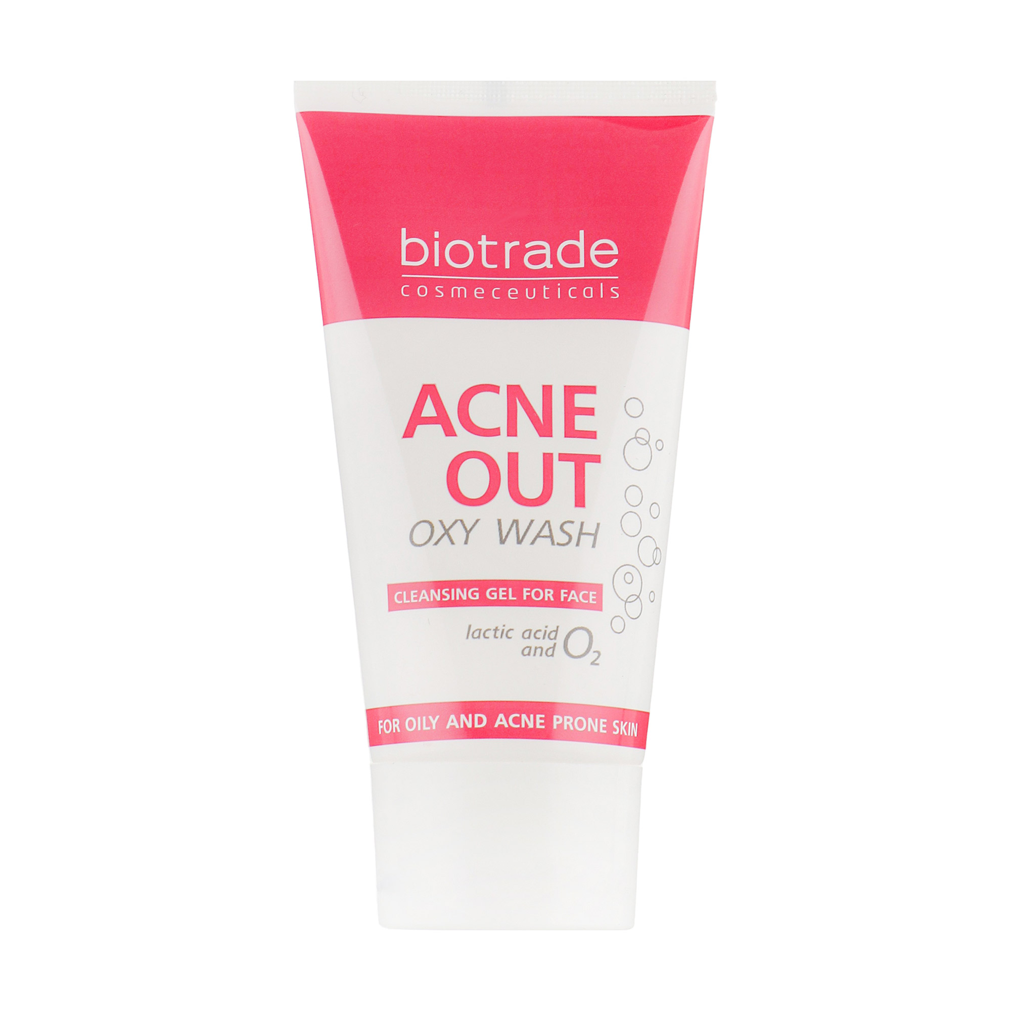 

Подарунок! Гель для обличчя Biotrade Acne out кисневий, очищаючий, проти вугревого висипу, 50 мл
