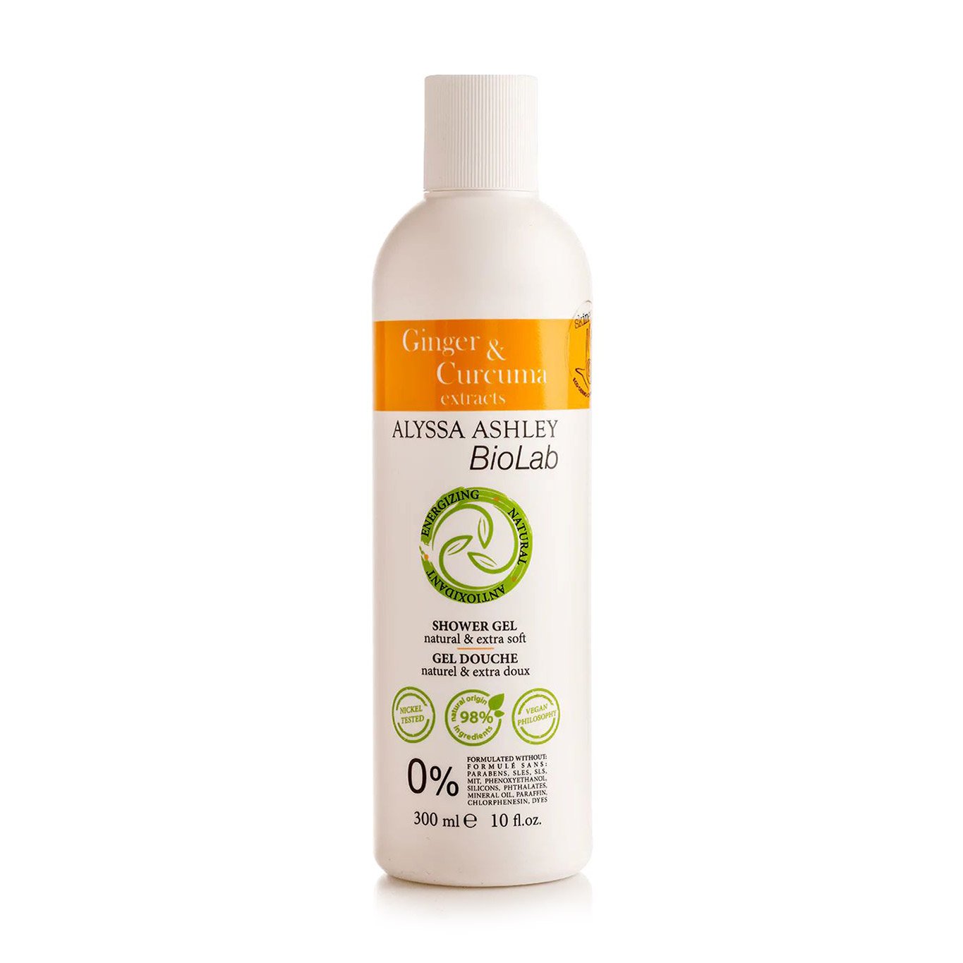 

Парфумований гель для душу Alyssa Ashley BioLab Ginger & Curcuma жіночий, 300 мл