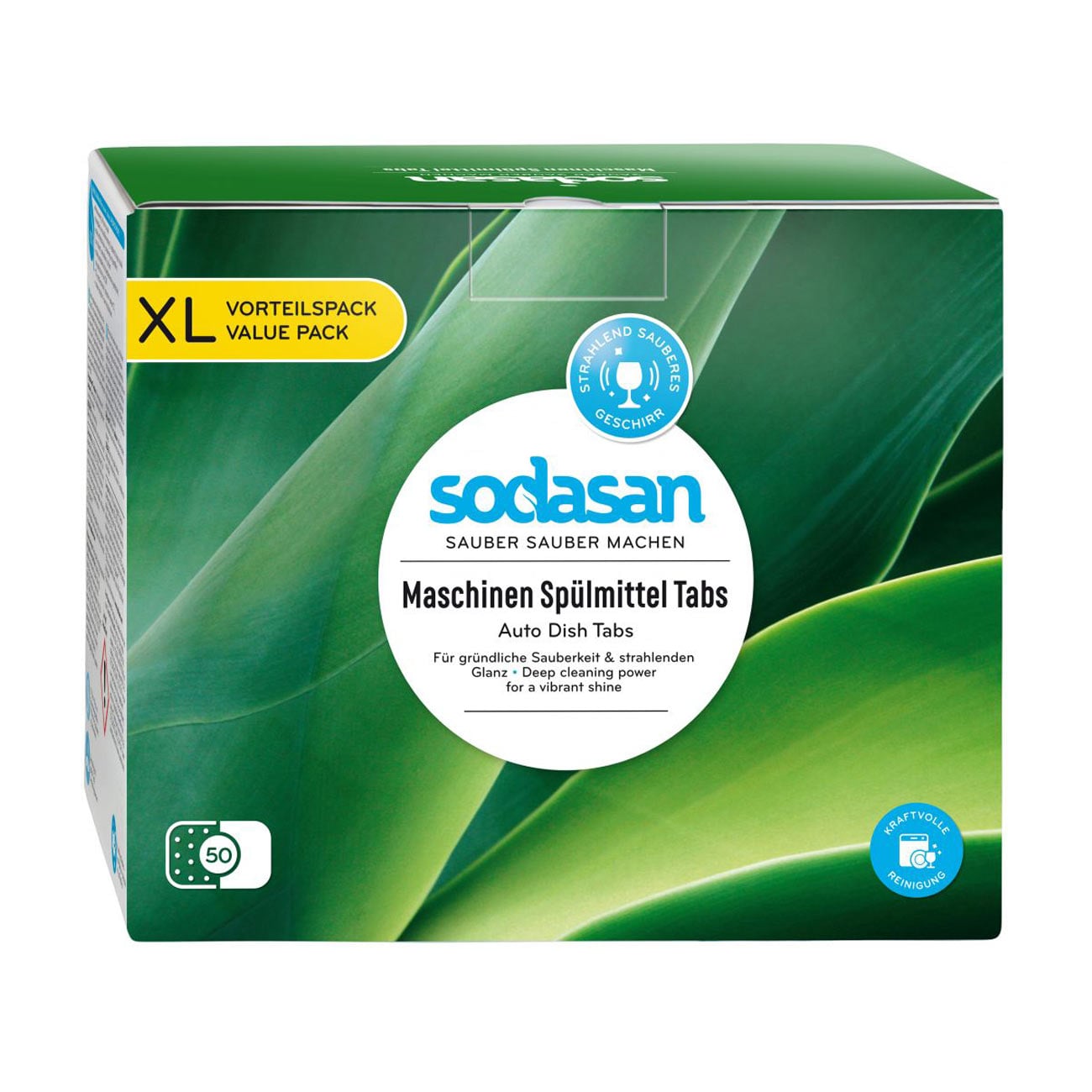 

Уцінка! Органічні таблетки для посудомийної машини Sodasan, 50 шт