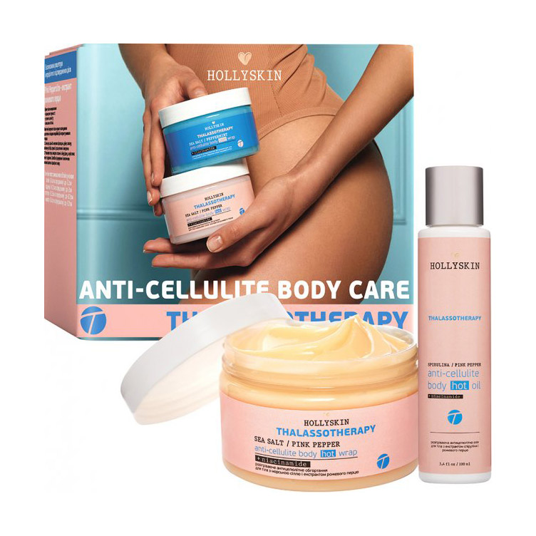 

Уцінка! Набір для догляду за тілом Hollyskin (розігрівальне антицелюлітне обгортання, 250 мл + антицелюлітна олія, 100 мл)