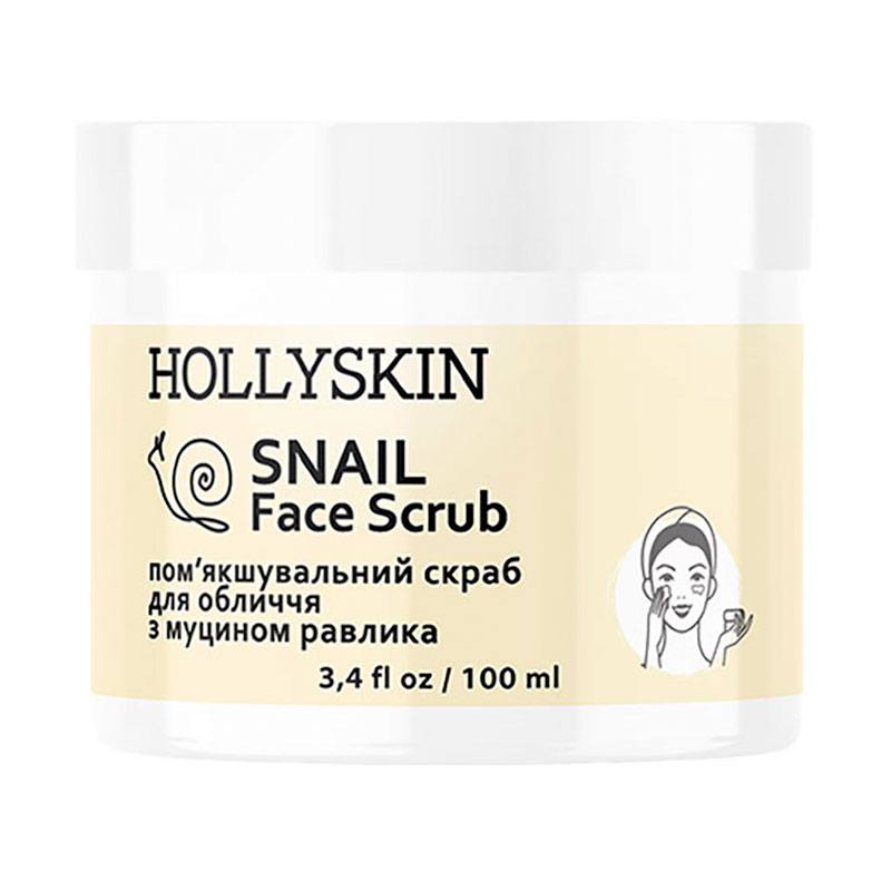 

Скраб для обличчя Hollyskin Snail Face Scrub з муцином равлика, 100 мл