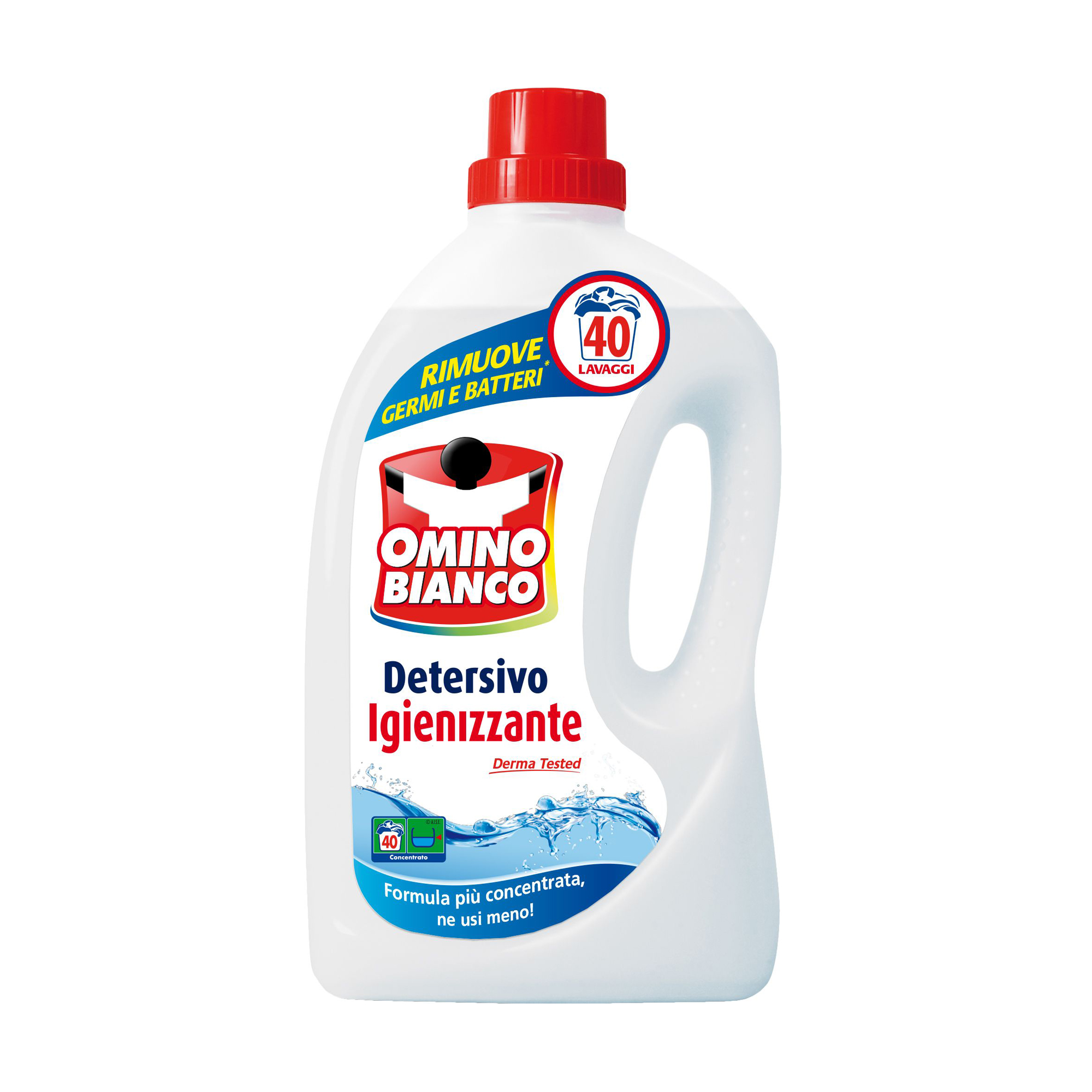 

Гель для прання Omino Bianco Антибактериальный, 40 циклів прання, 2 л