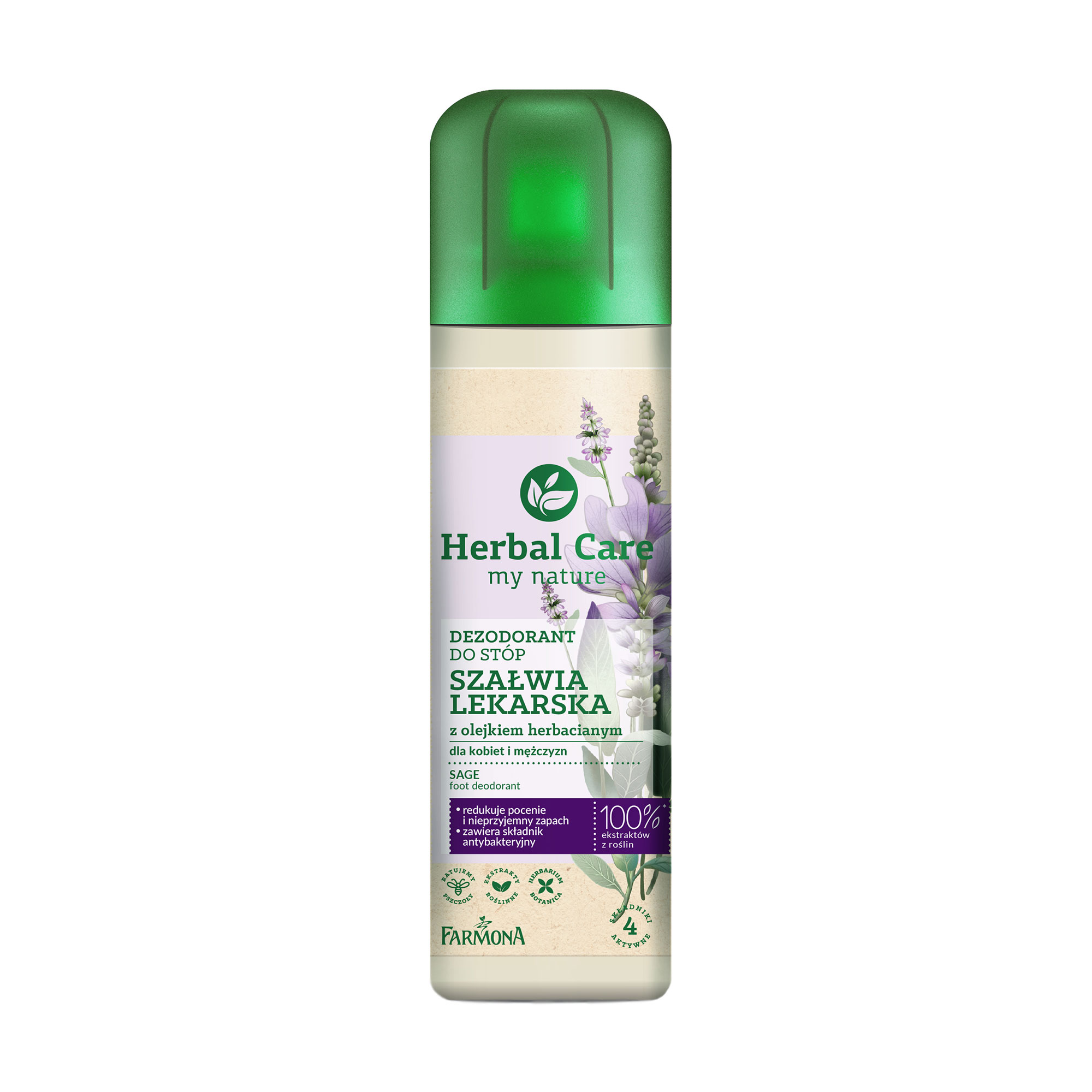 

Дезодорант для ніг Farmona Herbal Care Dezodorant Шавлія, 150 мл