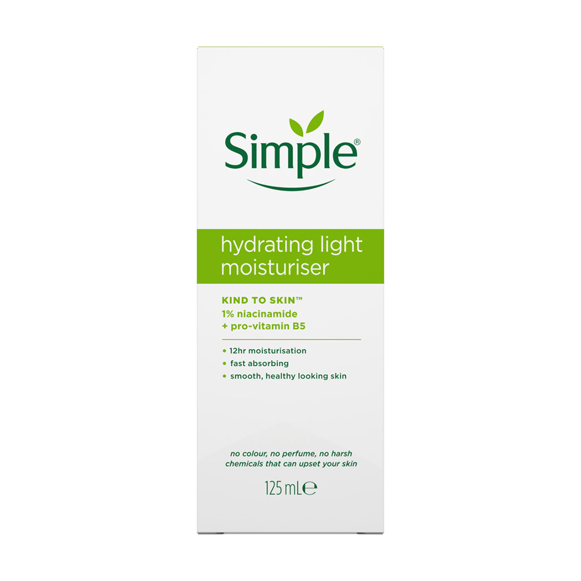 

Уцінка! Легкий зволожувальний крем для обличчя Simple Kind to Skin Hydrating Light Moisturiser, 125 мл