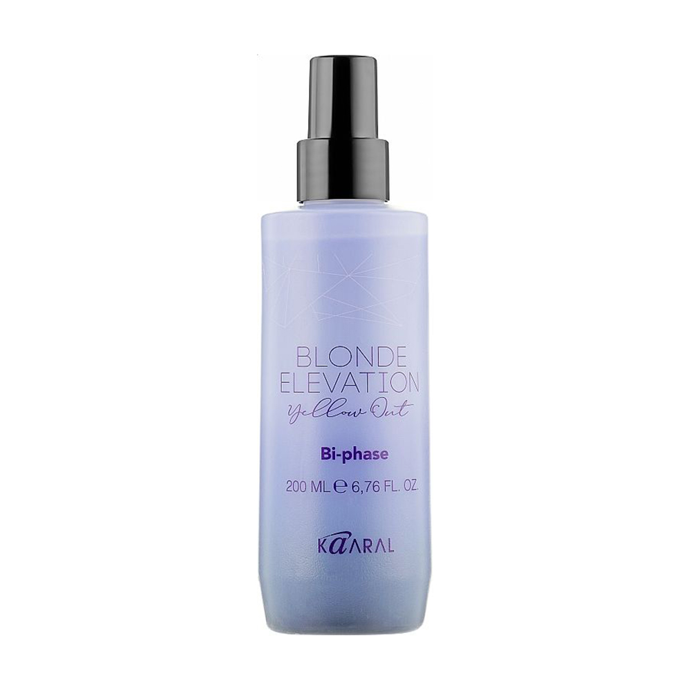 

Уцінка! Двофазний спрей Kaaral Blonde Elevation Yellow Out Bi-phase для освітленого волосся, 200 мл