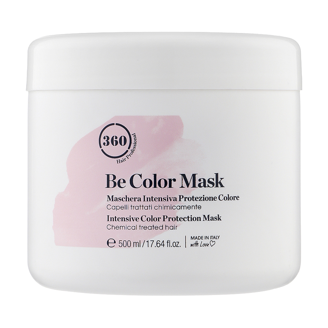 

Уцінка! Маска 360 Hair Professional Hair Professional Be Color Intencive Color Protection Mask для фарбованого волосся, з ожиновим оцтом, 500 мл