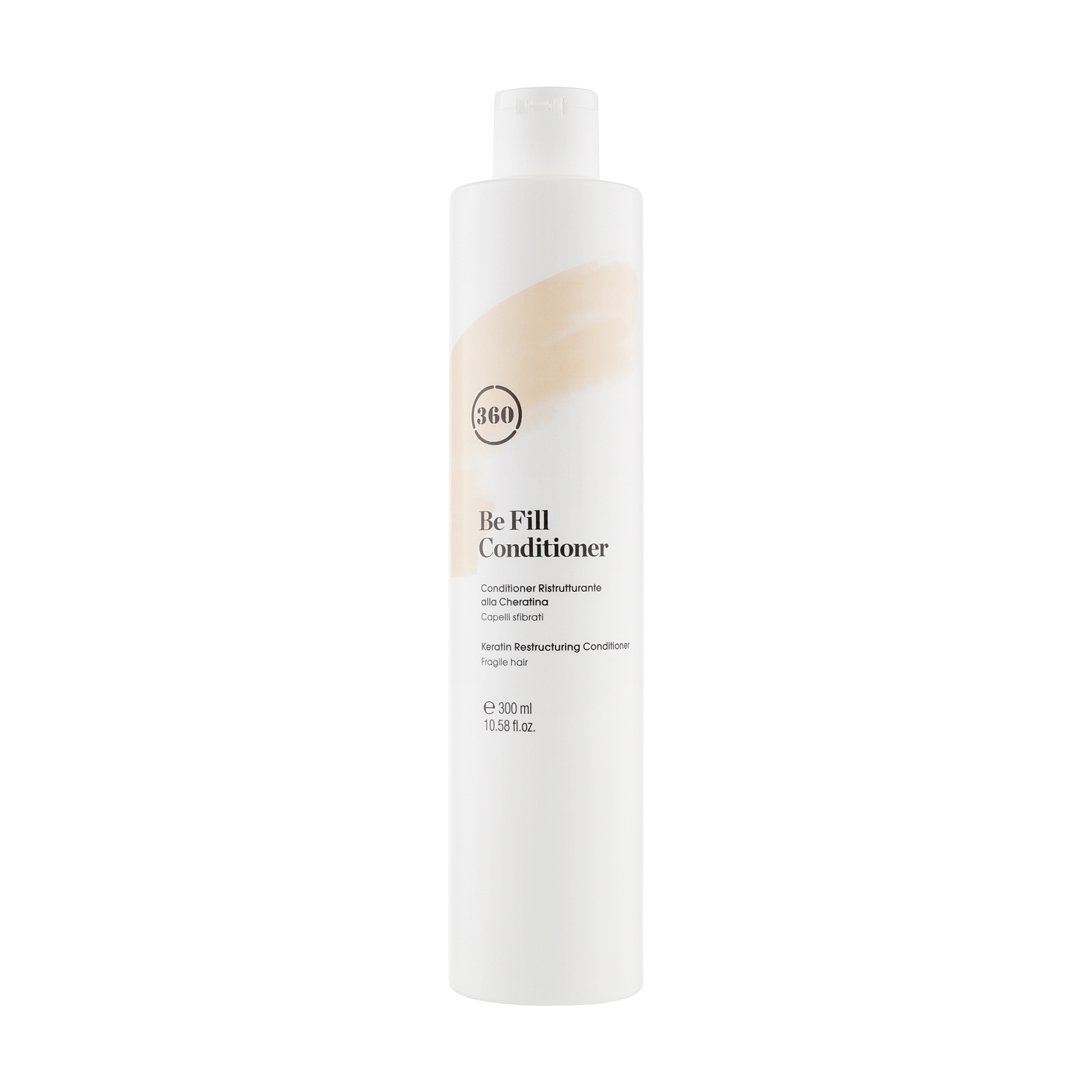 

Кондиціонер 360 Hair Professional Be Fill Conditioner для ламкого та пошкодженого волосся, з кератином, 300 мл