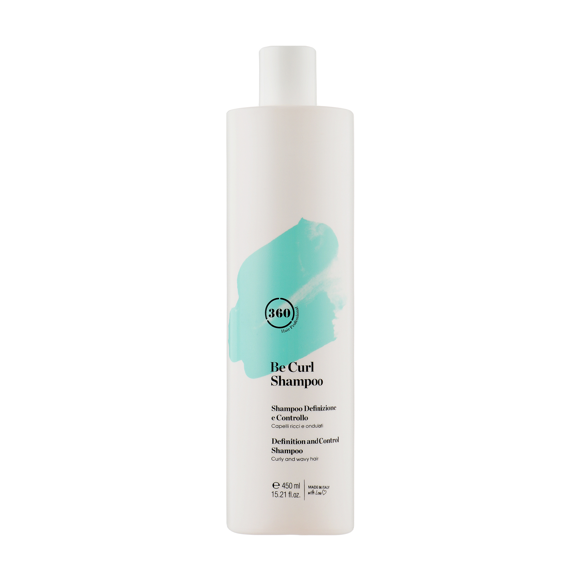 

Дисциплінувальний шампунь 360 Hair Professional Be Curl Shampoo для кучерявого та хвилястого волосся, 450 мл
