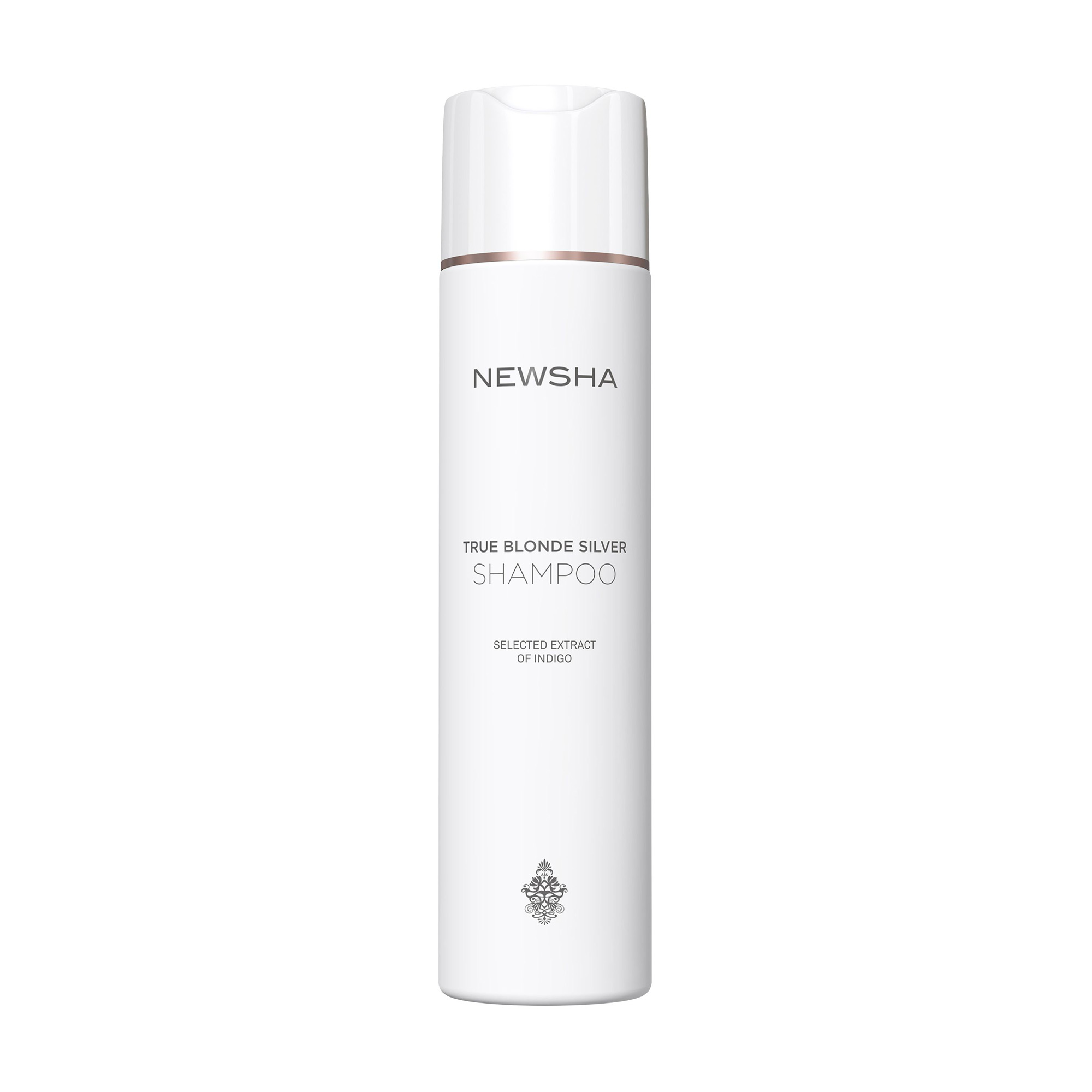 

Відтінковий шампунь для волосся Newsha True Blonde Silver Shampoo Selected Extract of Indigo для підтримки блонду, 250 мл