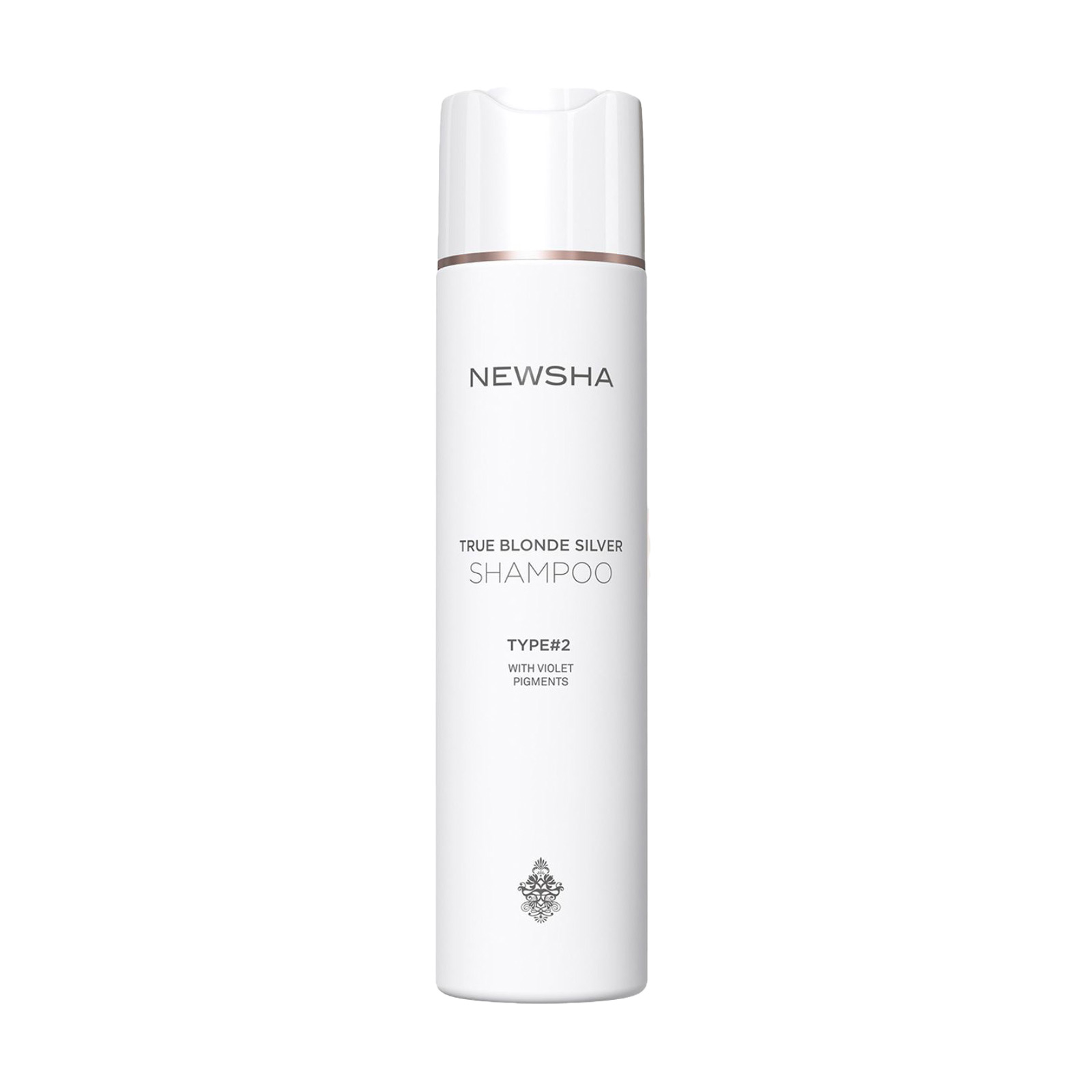 

Відтінковий шампунь для волосся Newsha True Blonde Silver Shampoo Type2 with Violet Pigments для підтримки блонду, 250 мл