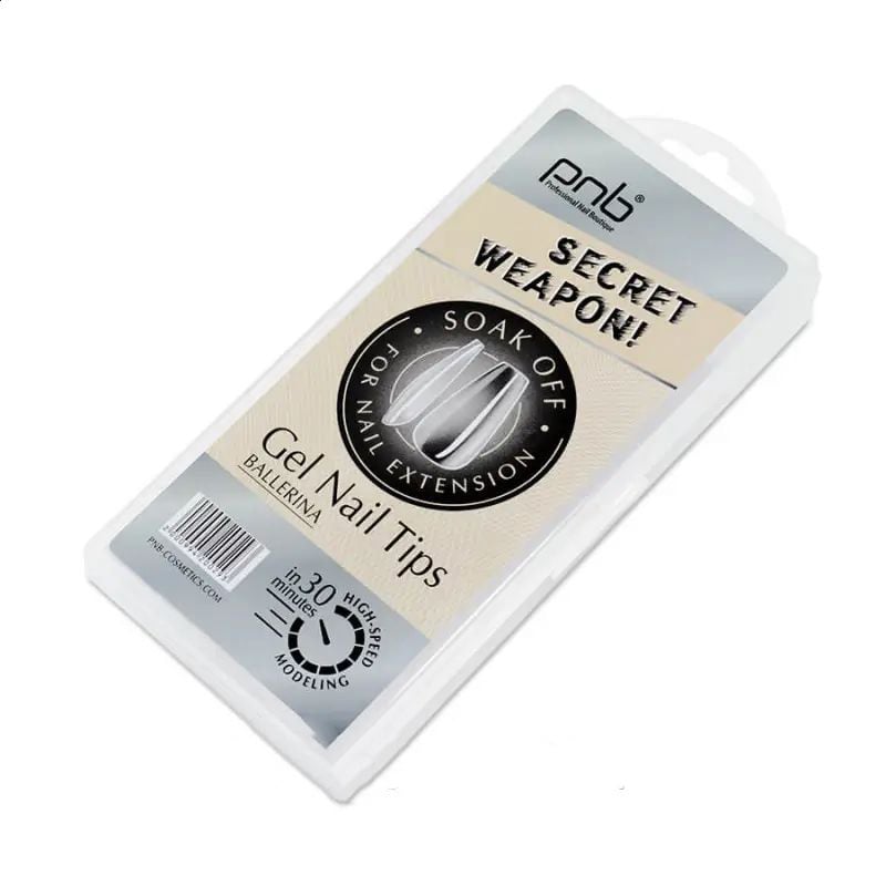 

Гелеві типси для нарощування нігтів PNB Мигдаль, розчинні, прозорі, 240 шт