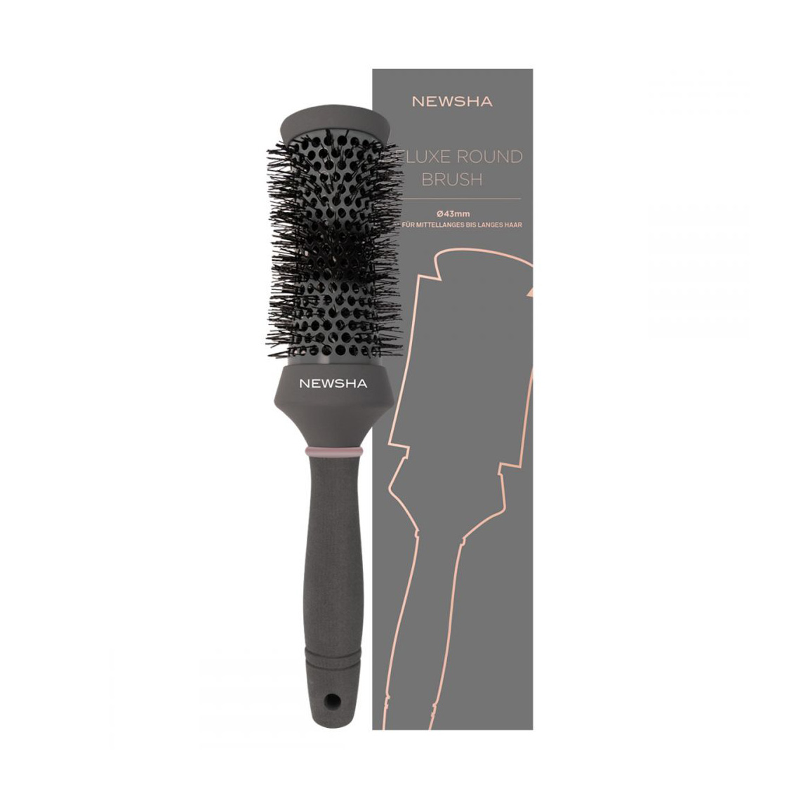 

Браш для волосся Newsha Deluxe Round Brush, диаметр 43 мм, 1 шт