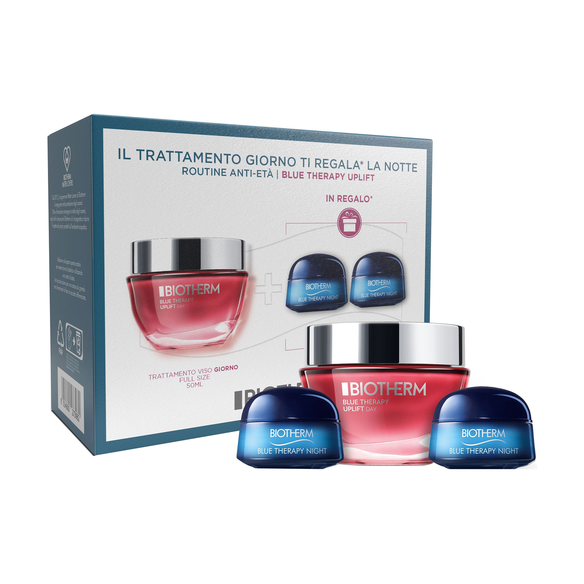 

Набір для обличчя Biotherm Blue Therapy Uplift (денний крем, 50 мл + нічний крем, 2*15 мл)
