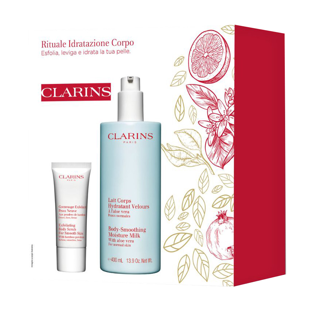

Уцінка! Набір для тіла Clarins Rituale Idratazione Corpo (молочко для тіла, 400 мл + скраб для тіла, 30 мл)
