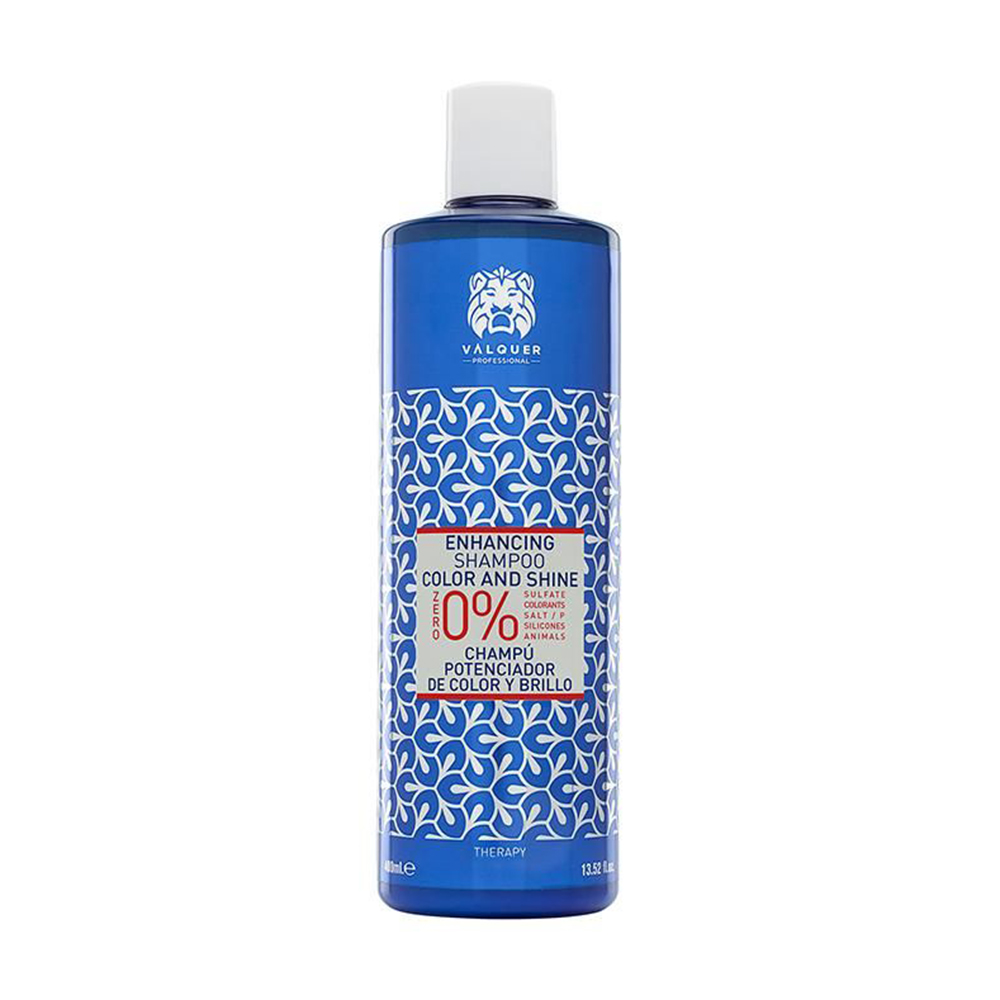 

Уцінка! Безсульфатний шампунь Valquer Enhamcing Color And Shine Shampoo для фарбованого волосся, 400 мл