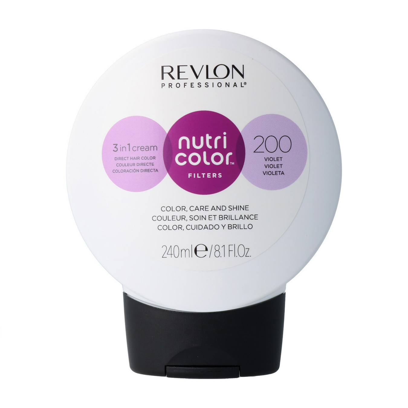 Тонувальна маска для волосся Revlon Professional Nutri Color Filters Fashion 200 Violet, 240 мл