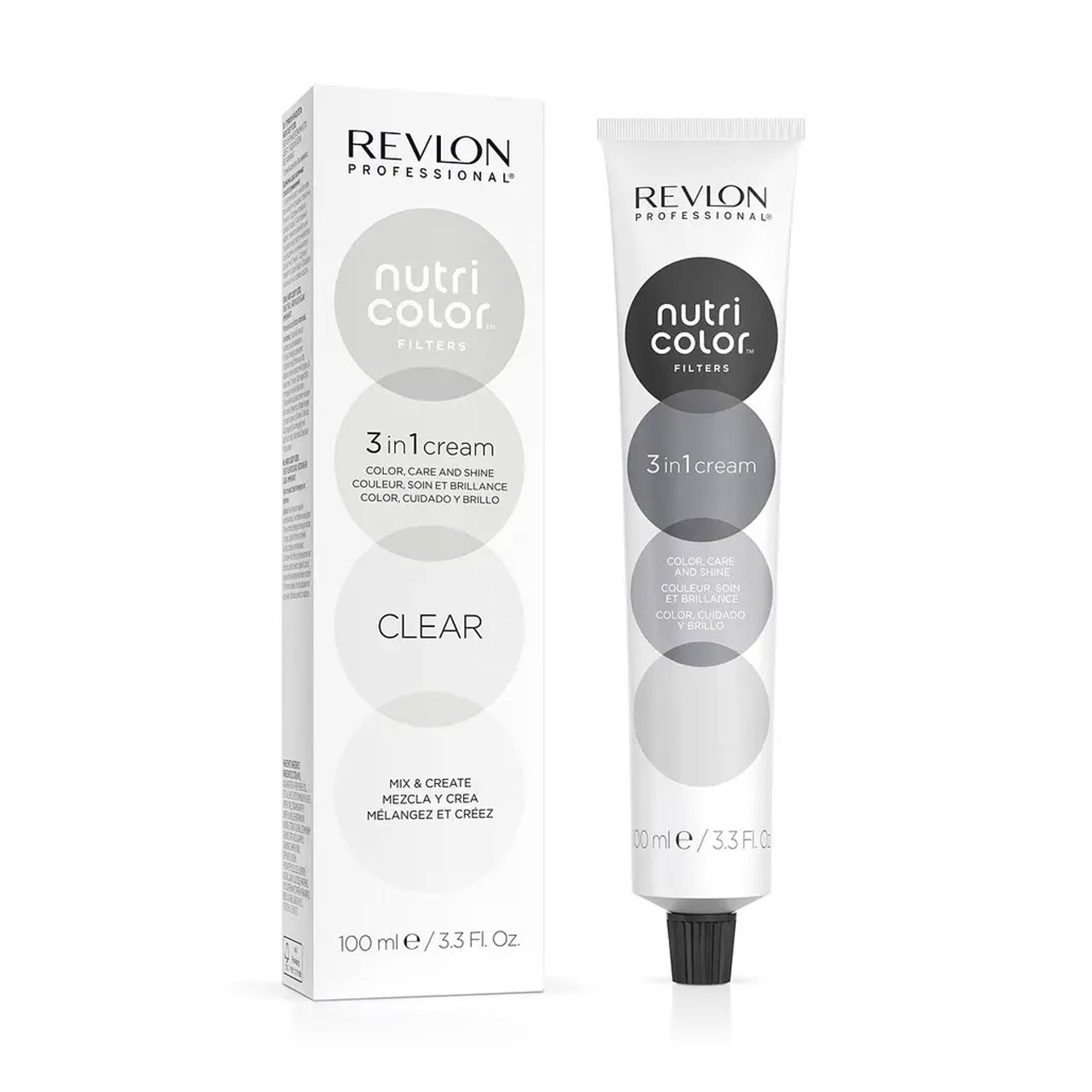 

Напівперманентна маска-барвник для волосся Revlon Professional Nutri Color Mixing Filters Clear, 100 мл