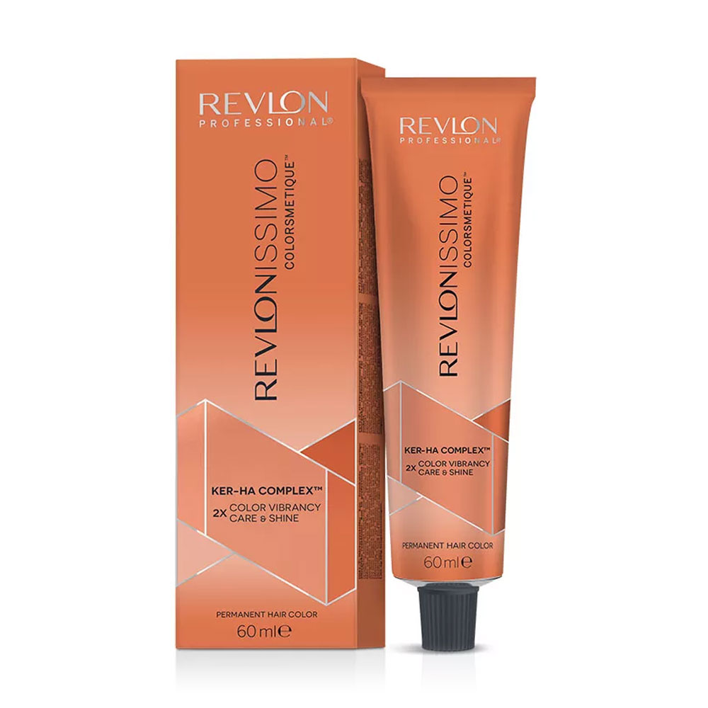 

Перманентна фарба для волосся Revlon Professional Revlonissimo Colorsmetique Ker-Ha Complex Coppers 7.43 Medium Copper Golden Blonde, 60 мл