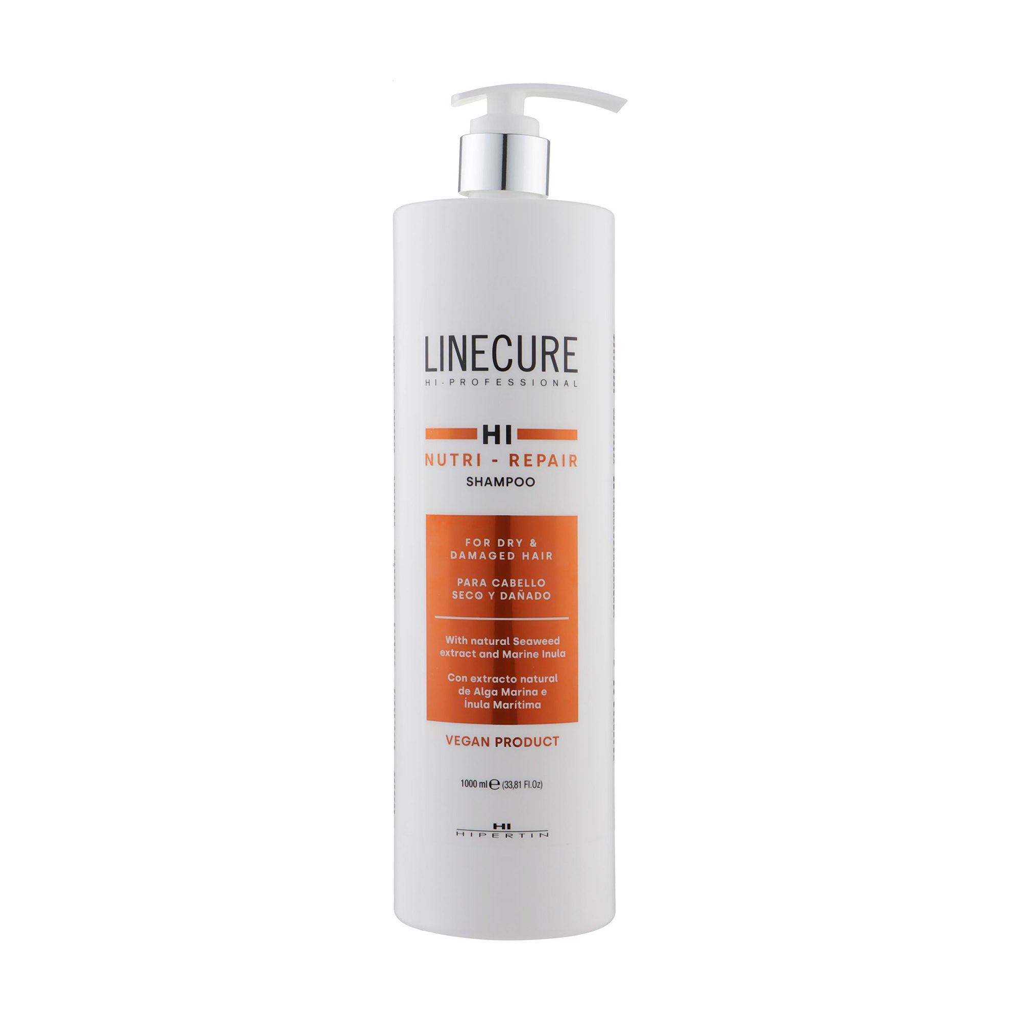

Шампунь Hipertin Linecure Vegan Nutri Repair Shampoo для сухого та пошкодженого волосся, 1 л