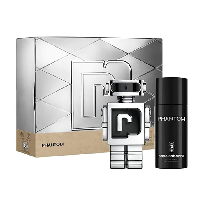 

Парфумований набір чоловічий Rabanne Phantom (туалетна вода, 100 мл + дезодорант-спрей, 150 мл)