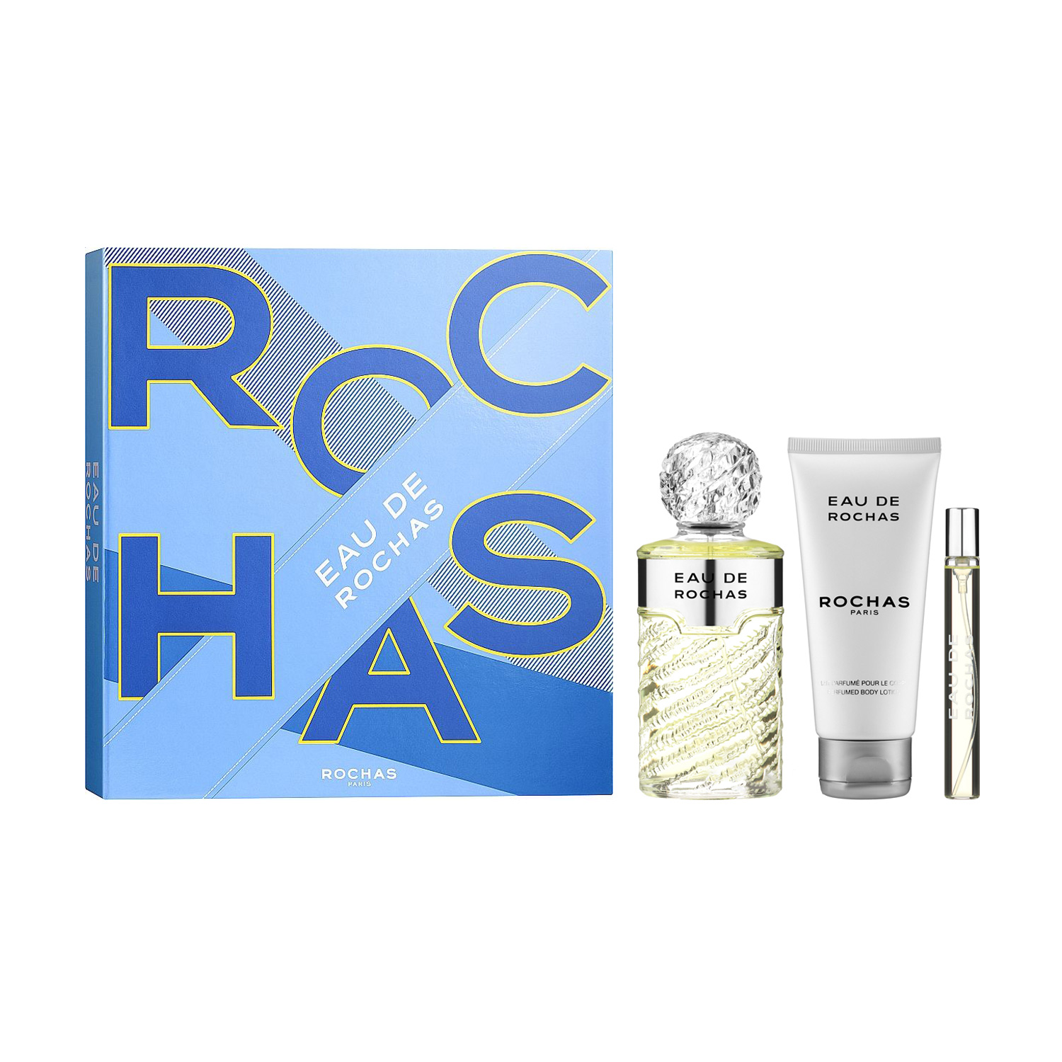 

Парфумований набір жіночий Rochas Eau De Rochas (туалетна вода, 100 мл + лосьйон для тіла, 100 мл + туалетна вода, 10 мл)