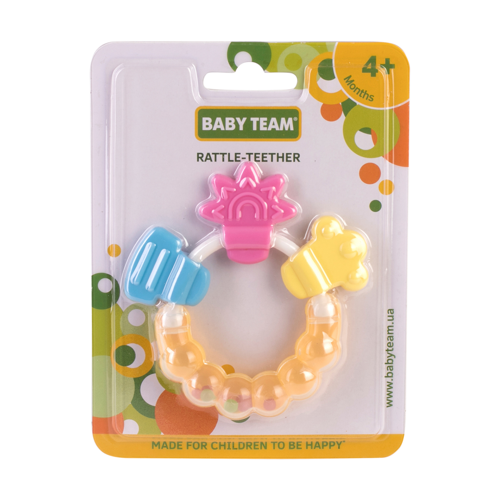 

Брязкальце-прорізувач Baby Team Квіточка, від 4 місяців (8410)