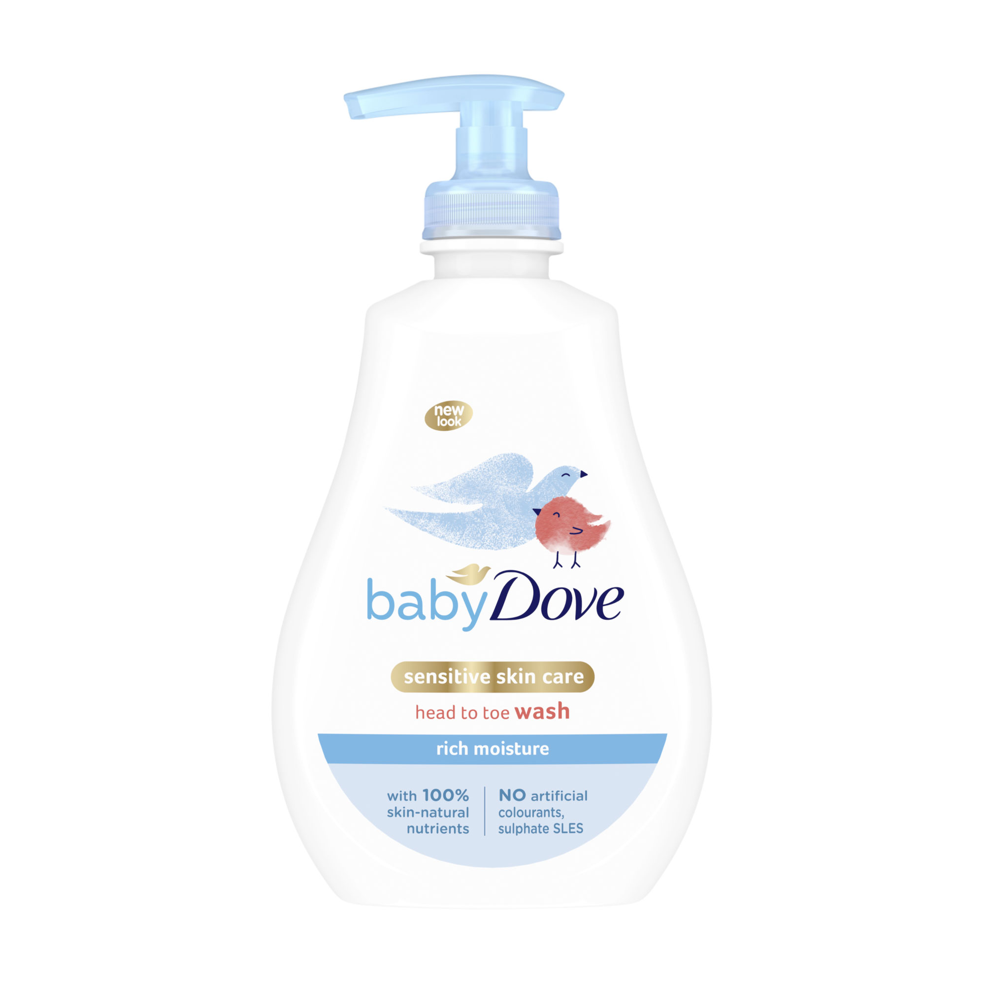 

Уцінка! Дитячий гель для душу Dove Baby Rich Moisture Head To Toe Wash Від маківки до пяточок, Інтенсивне зволоження, 400 мл