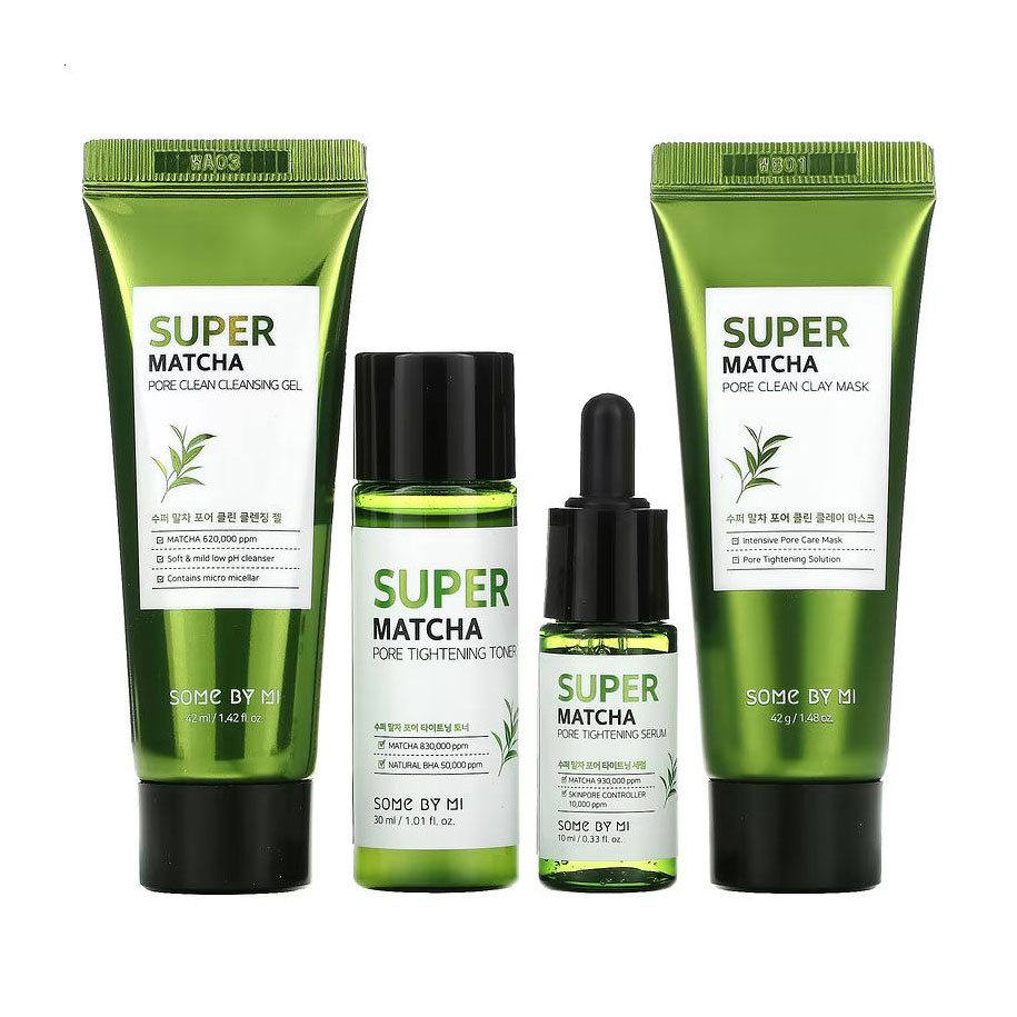 

Уцінка! Набір для обличчя Some By Mi Super Match Pore Care Starter Kit (гель для вмивання, 42 мл + маска, 42 г + тонер, 30 мл + сироватка, 10 мл)