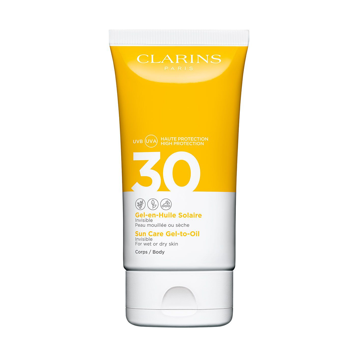 

Уцінка! Сонцезахисний гель для тіла Clarins Sun Care Gel-to-Oil SPF 30, 150 мл
