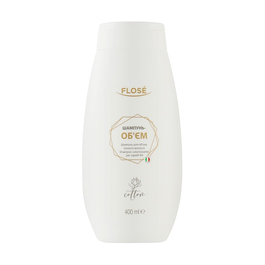 

Шампунь Flose Cotton Volume Shampoo Об'єм, для тонкого волосся, 400 мл
