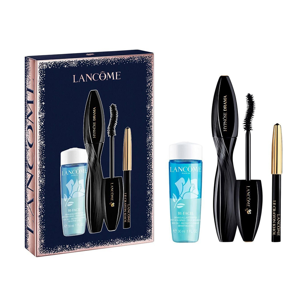 

Набір Lancome (туш для вій Hypnоse Drama, 6.5 мл + олівець для очей Mini Le Crayon Khol 01 Noir, 0.7 г + засіб для зняття макіяжу, 30 мл)