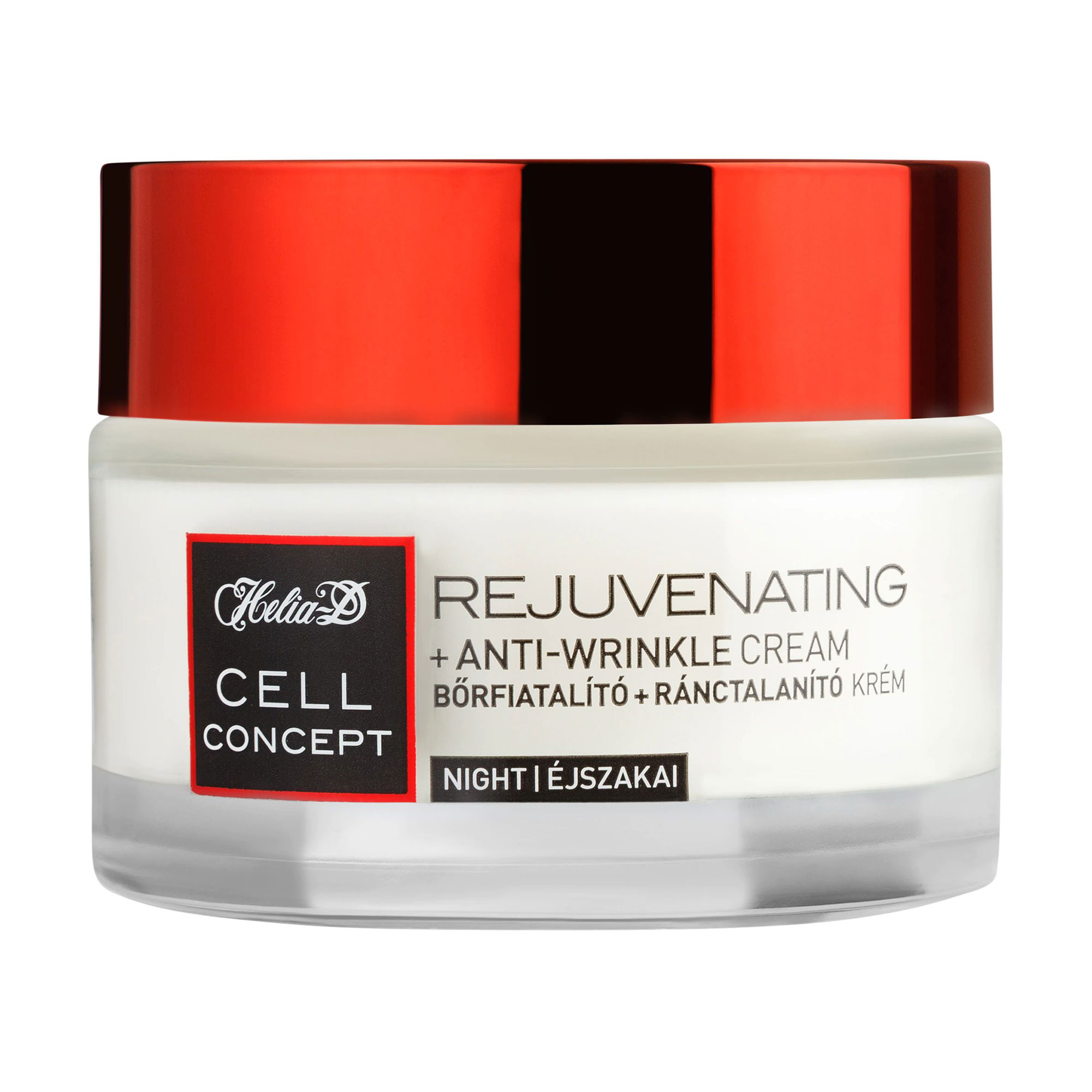 Нічний крем для обличчя Helia-D Cell Concept Rejuvenating + Anti-wrinkle Night Cream 65+, проти зморщок, 50 мл