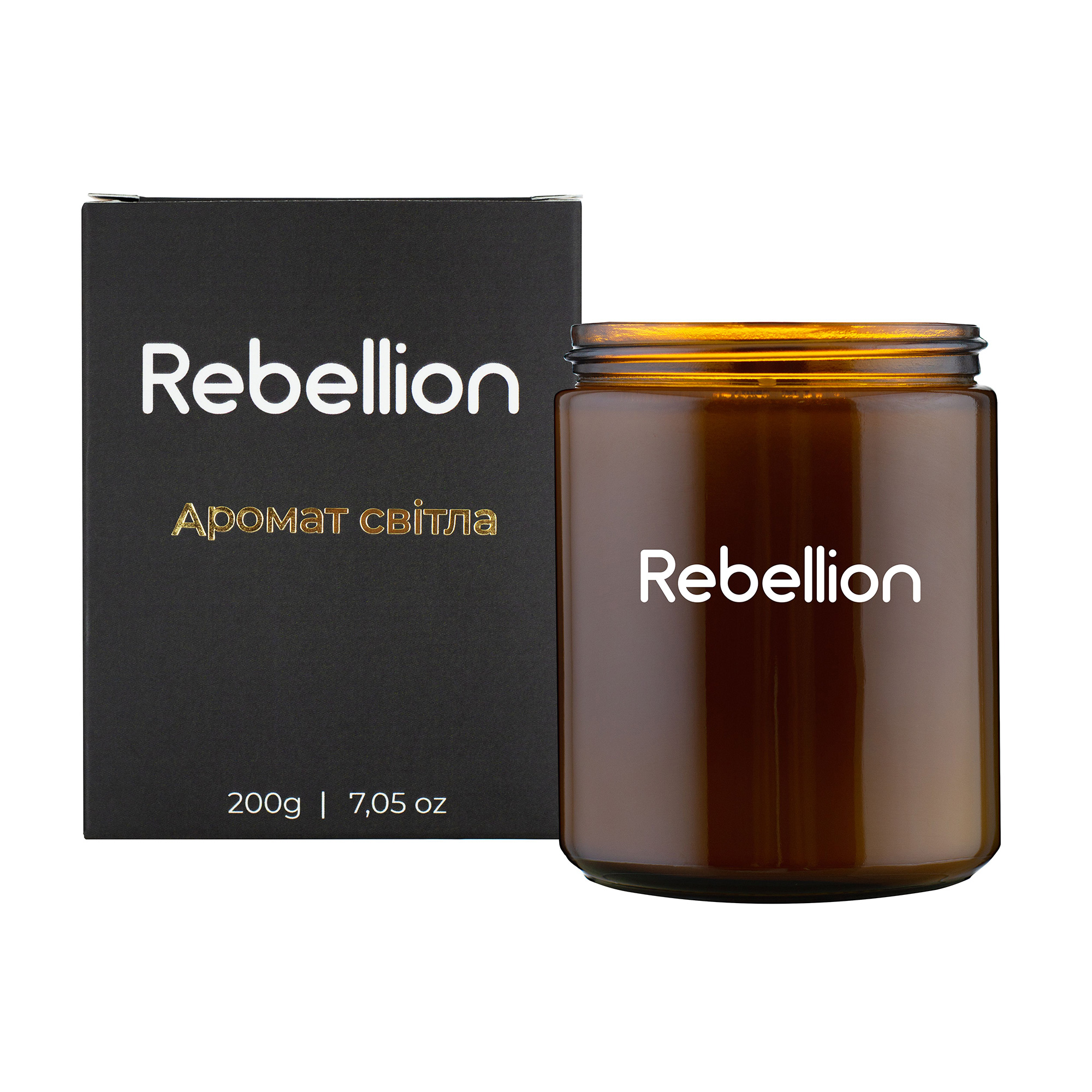 

Ароматична свічка Rebellion Аромат світла, 200 г