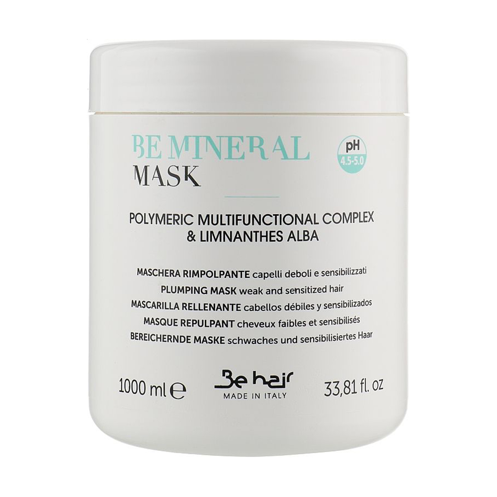 

Ущільнювальна маска для волосся Be Hair Be Mineral Plumping Mask з мінералами, 1 л
