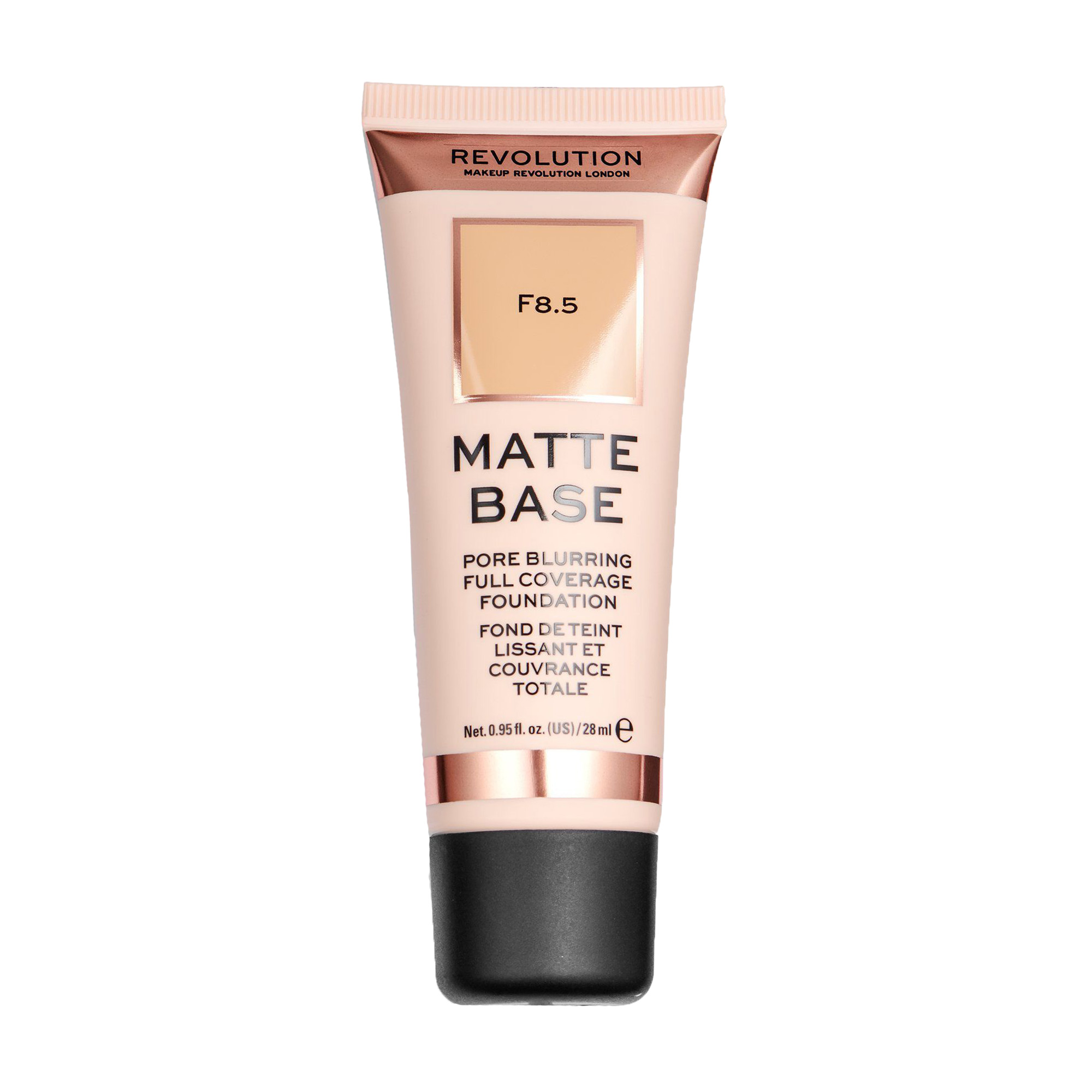 

Уцінка! Матова тональна основа для обличчя Makeup Revolution Matte Base Foundation, F8.5, 28 мл