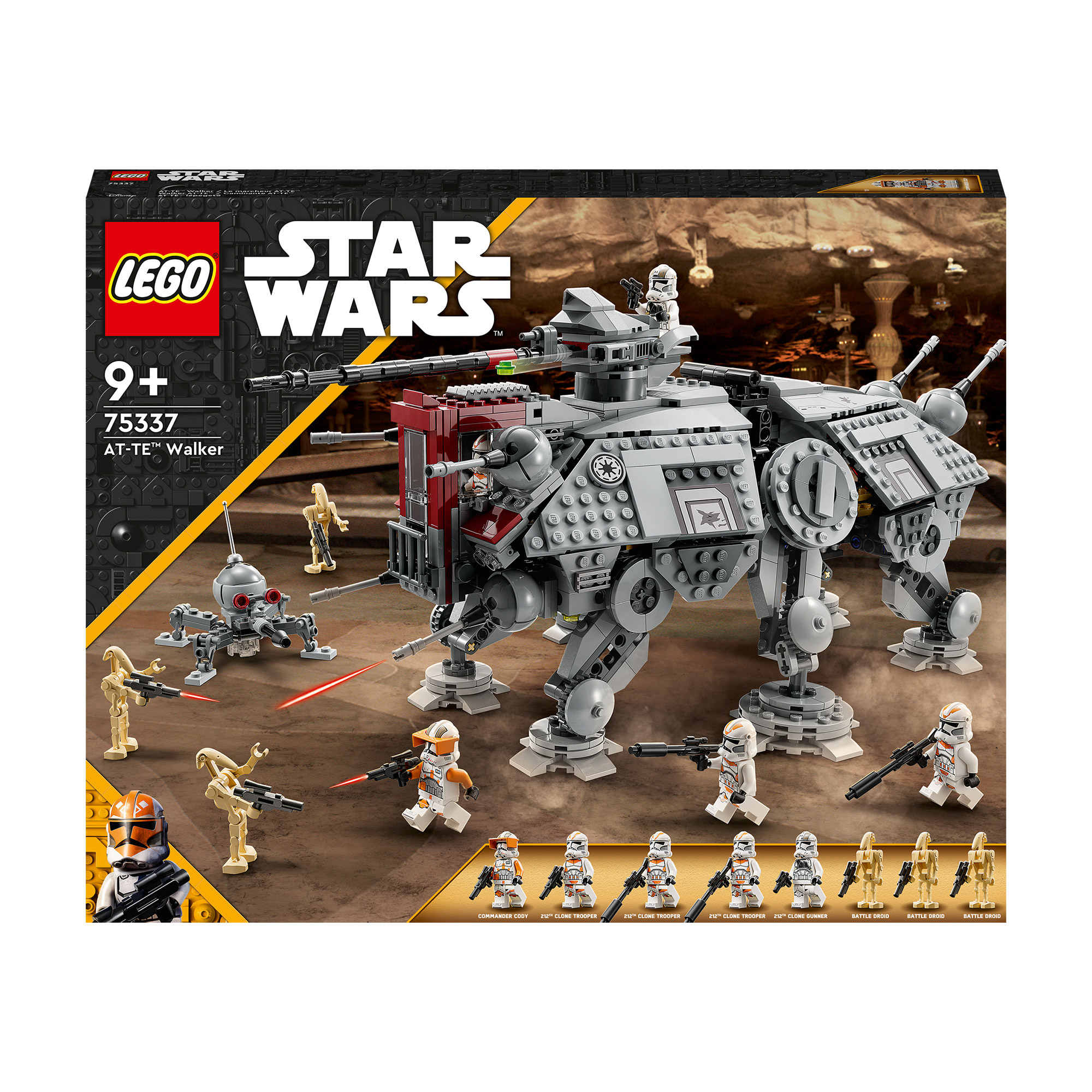 

Уцінка! Конструктор LEGO Star Wars Крокохід AT-TE, 1082 деталей, від 9 років (75337)