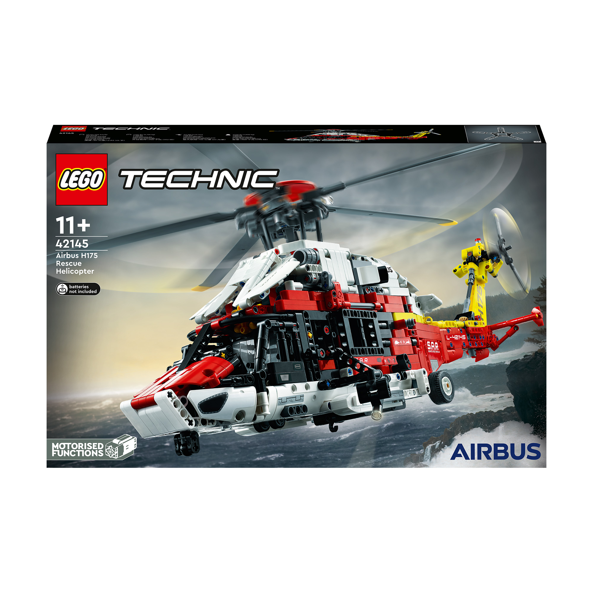 

Конструктор LEGO Technic Рятувальний гелікоптер Airbus H175, 2001 деталь, від 11 років (42145)