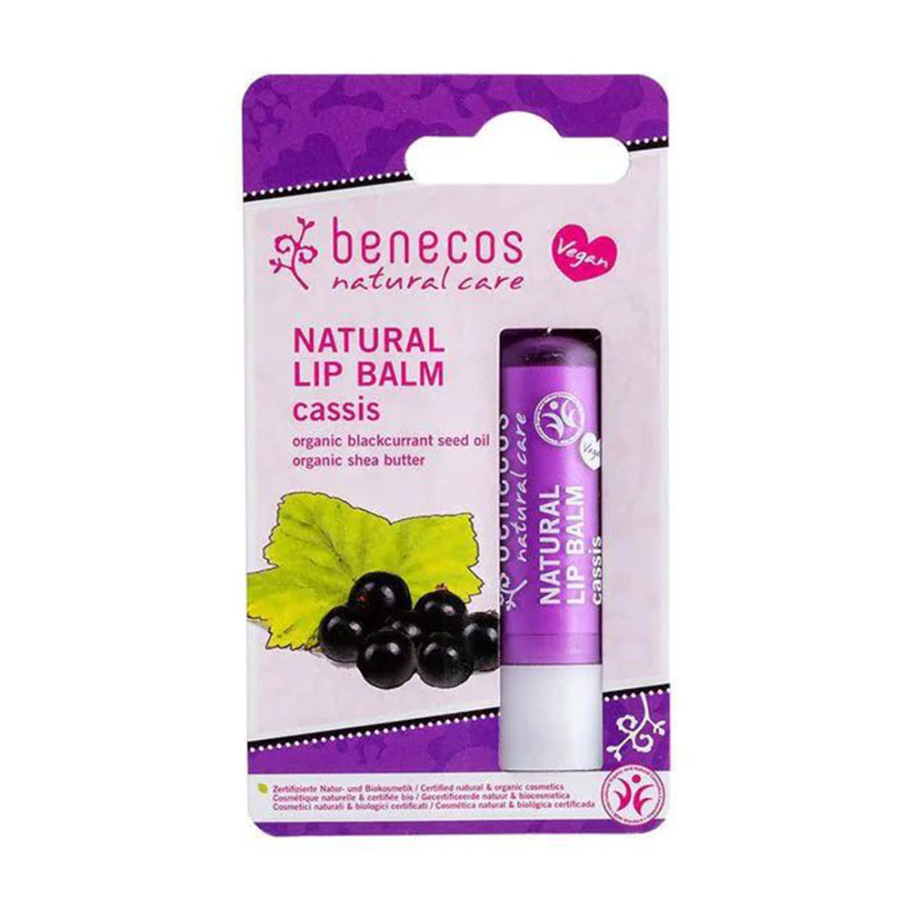 

Бальзам для губ Benecos Natural Care Lip Balm Cassis Blackcurrant, 4.8 г