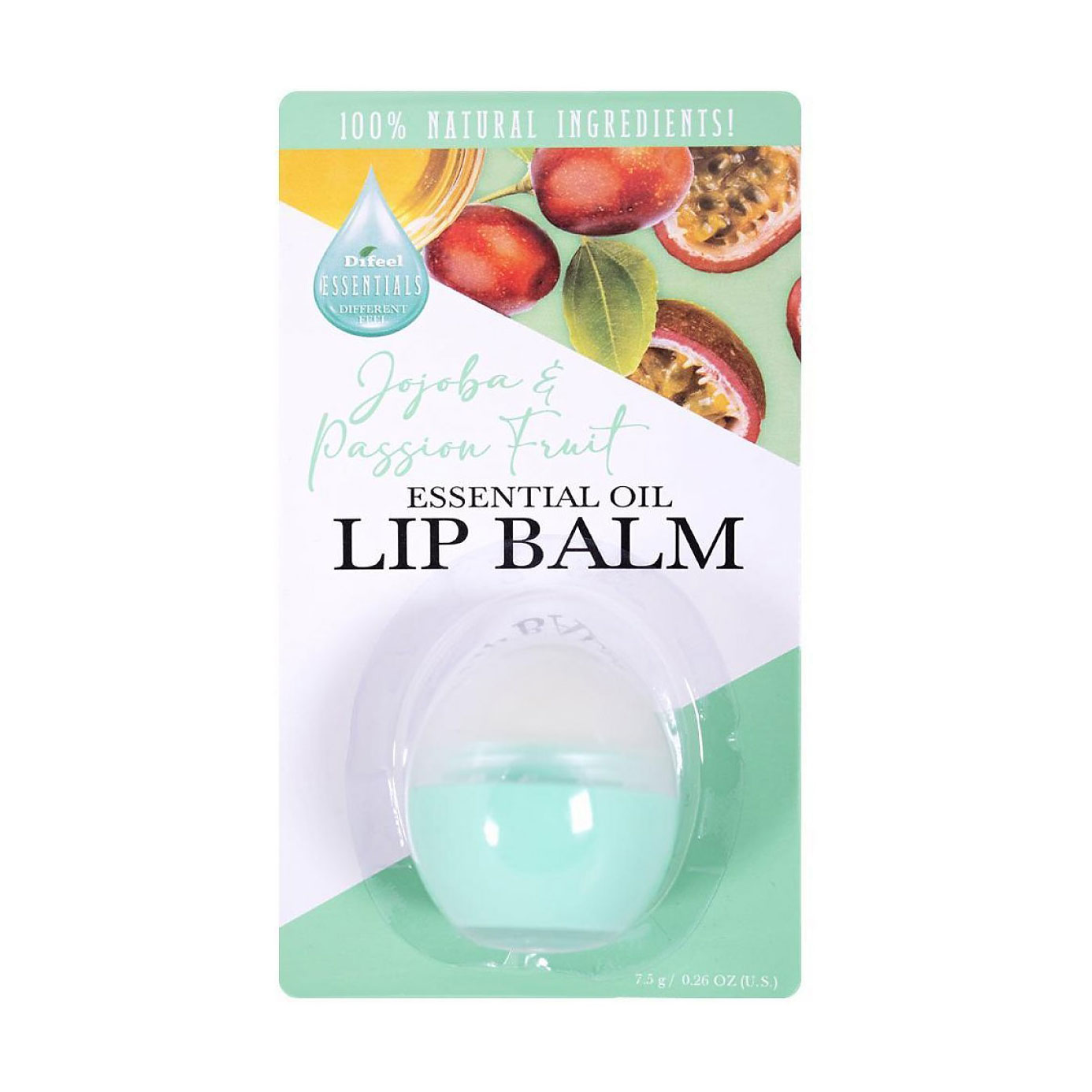 

Бальзам для губ Difeel Essentials Jojoba & Passionfruit Lip Balm Жожоба і маракуйя, 7.5 г