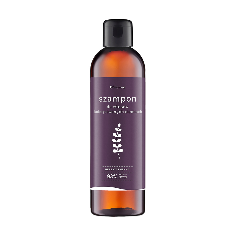 

Шампунь Fitomed Tea And Henna Herbal Shampoo Dark для фарбованого темного волосся, з екстрактом чаю та хни, 250 г