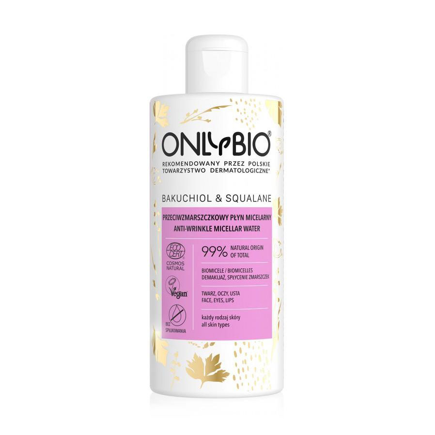 

Міцелярна вода OnlyBio Bakuchiol & Squalane Anti-Wrinkle Micellar Water, 300 мл