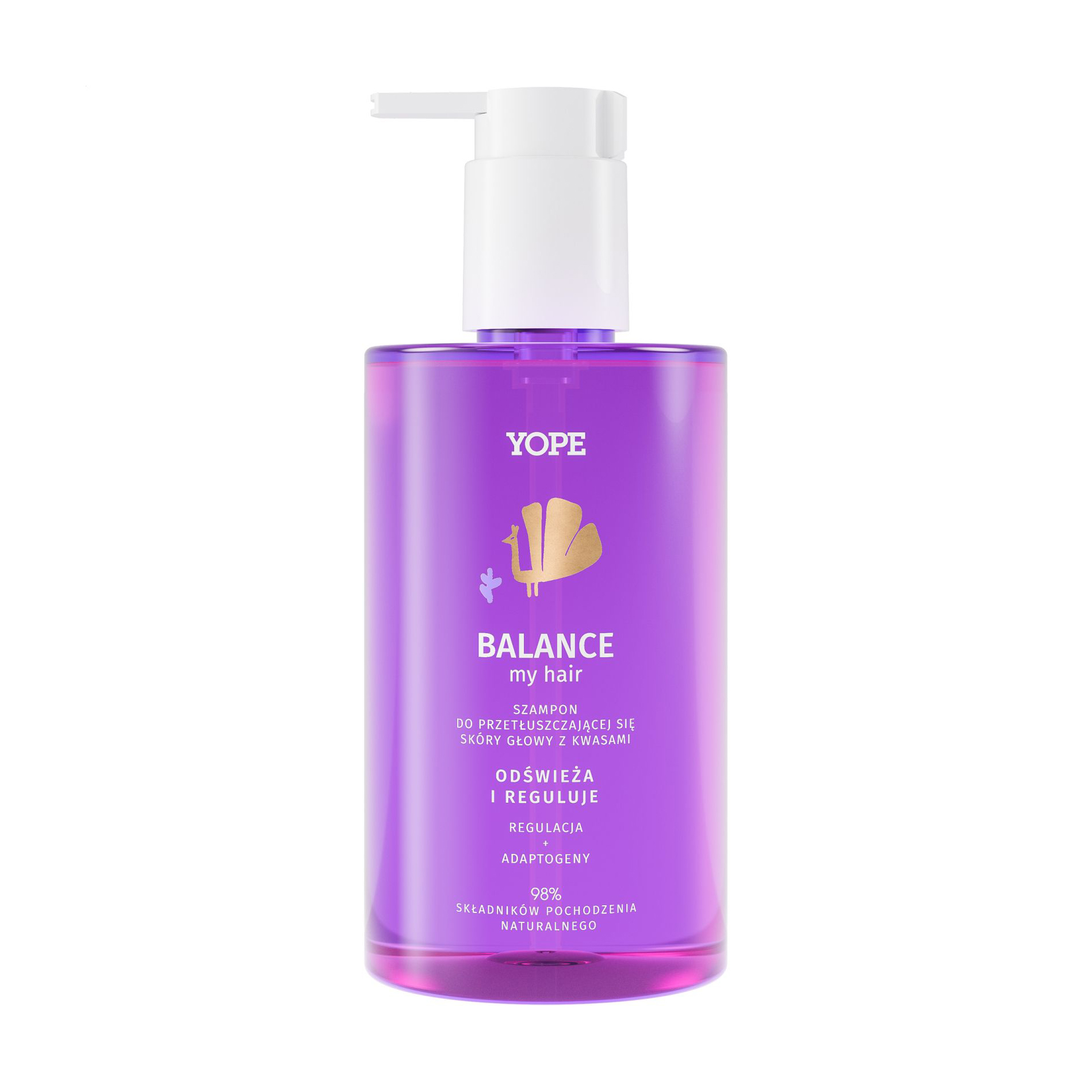 

Уцінка! Шампунь Yope Balance My Hair для жирної шкіри голови, з кислотами, 300 мл