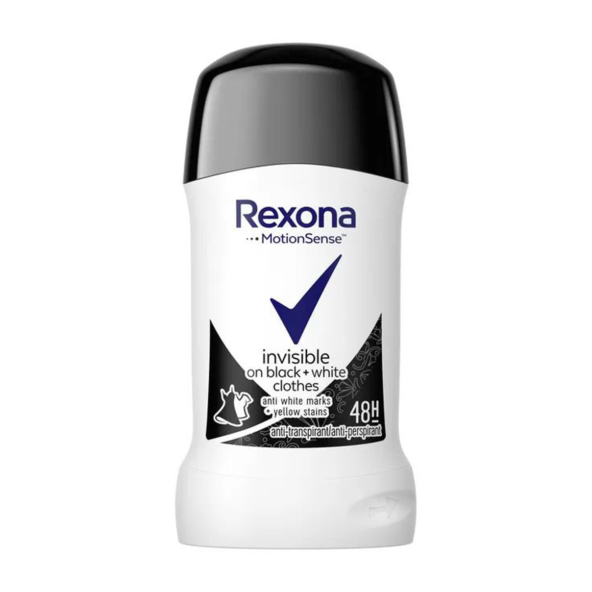 

Уцінка! Антиперспірант-стік Rexona Invisible on Вlack + White 48Н для чорного та білого, жіночий, 40 мл