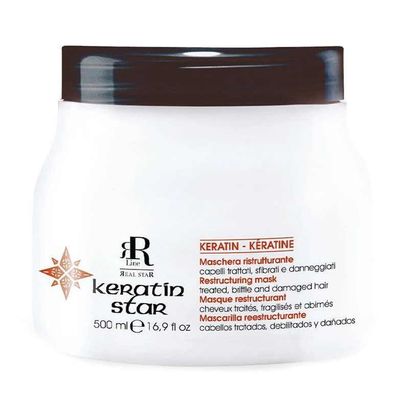 

Уцінка! Реконструювальна маска для волосся RR Line Keratin Star Restructuring Mask, 500 мл