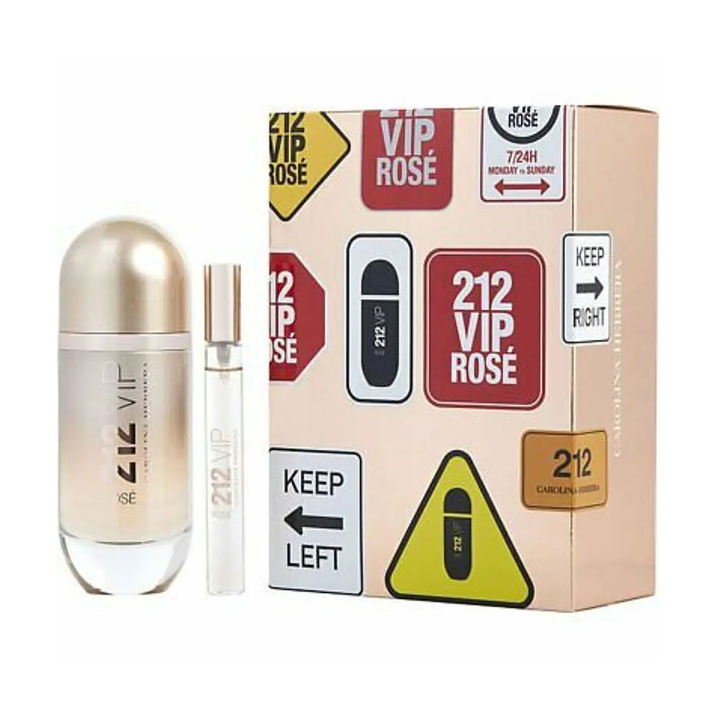 

Уцінка! Парфумований набір жіночий Carolina Herrera 212 VIP Rose (парфумована вода, 80 мл + парфумована вода, 10 мл)