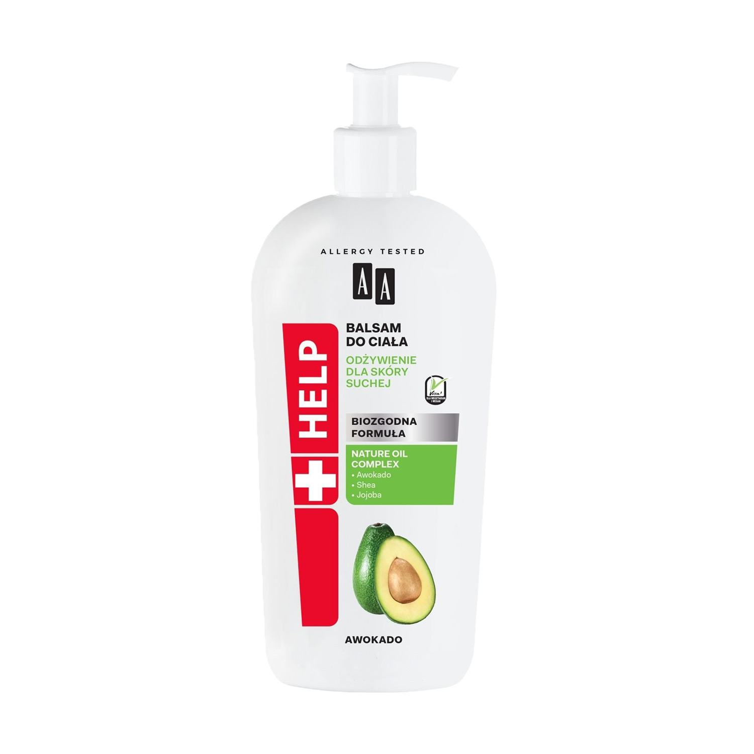 

Бальзам AA Help Body Balm для сухої шкіри тіла, з авокадо, 400 мл