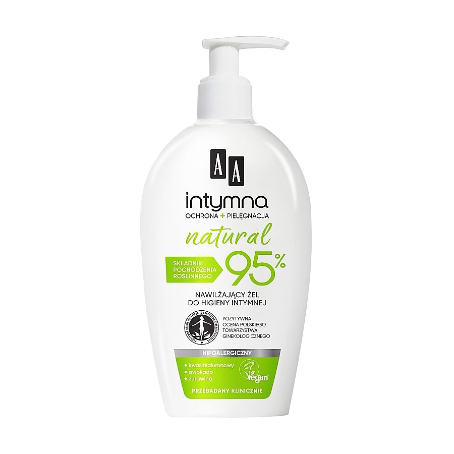 

Міцелярний гель для інтимної гігієни AA Intimate Natural 95%, 300 мл