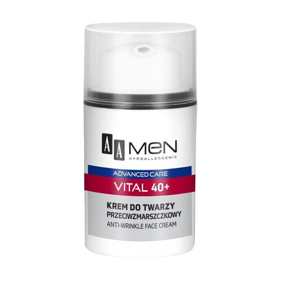 

Чоловічий крем для обличчя AA Men Advanced Care Vital Face Cream 40+ проти зморщок, 50 мл