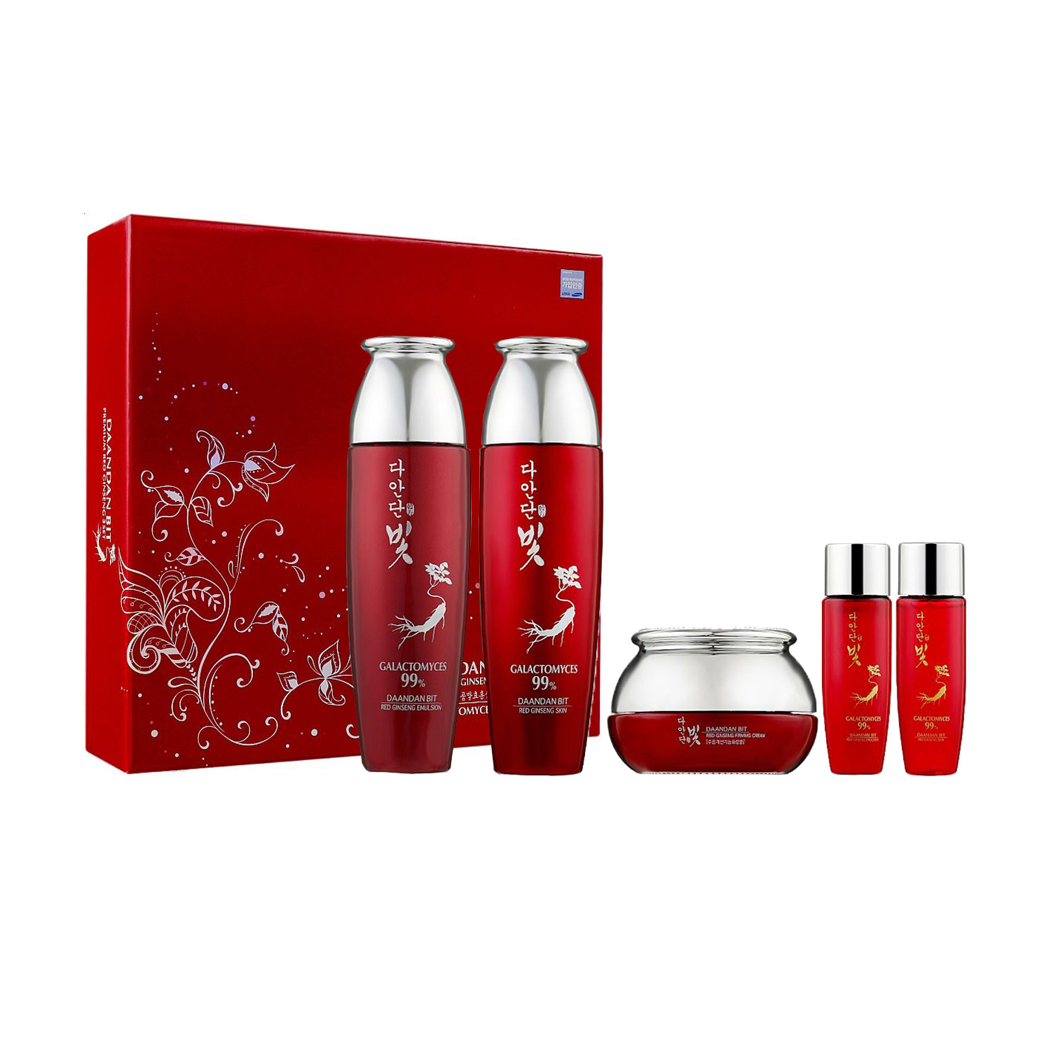 

Набір Daandan Bit Premium Red Ginseng 3 Set для обличчя (тонер, 150 мл + 30 мл + емульсія, 150 мл + 30 мл + крем, 50 мл)