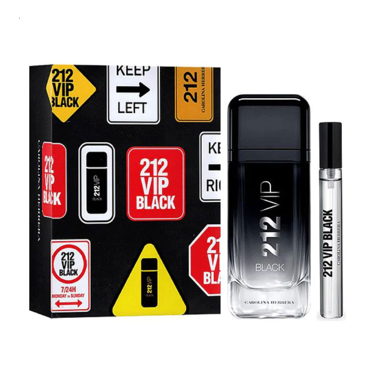 

Уцінка! Парфумований набір чоловічий Carolina Herrera 212 VIP Black (парфумована вода, 100 мл + парфумована вода, 10 мл)